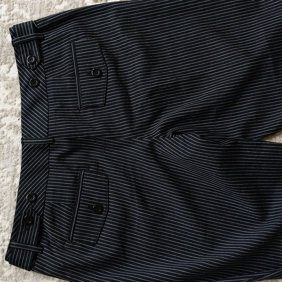 NEW Tracy Evans Limited Striped Flared Bootcut Trouser Pants J3 Black White - Picture 10 of 16